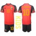Cheap Belgium Eden Hazard #10 Home Football Kit Children World Cup 2022 Short Sleeve (+ pants)